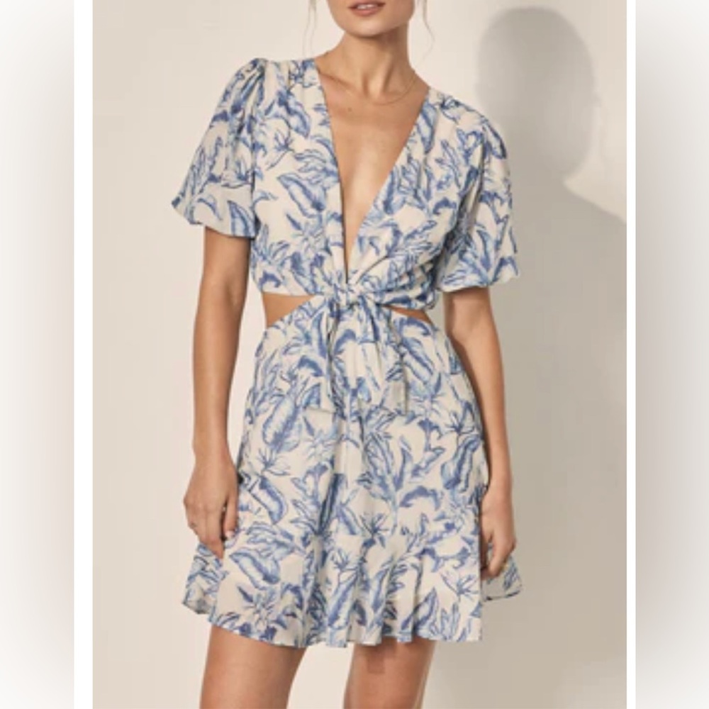 Kivari Solange Cut Out Mini Dress NWT
